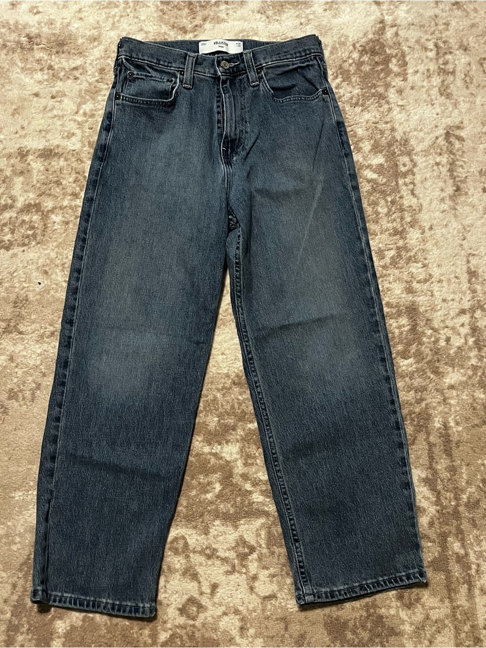 HOLLISTER Baggy Jeans High Rise Womens Size 28x28